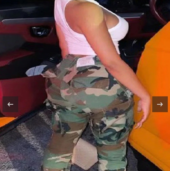 CAMOUFLAGE painted pants - Picture 4 of 7